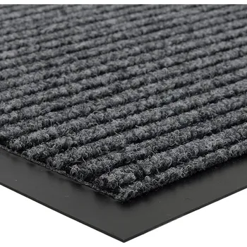 Rohožka Šedá vnitřní čistící vstupní rohož FLOMA Everton - délka 60 cm, šířka 80 cm a výška 0,6 cm