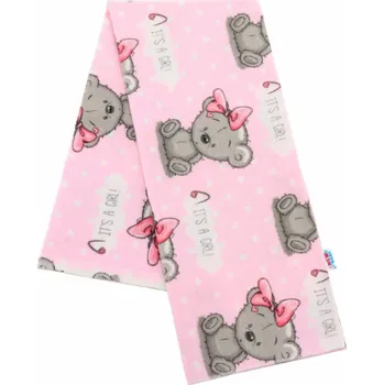 Plena Flanelová plena s potiskem New Baby růžová It s a GIRL