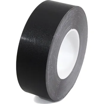 Černá plastová voděodolná protiskluzová páska FLOMA Resilient Standard - 18,3 m x 5 cm a tloušťka 1 mm