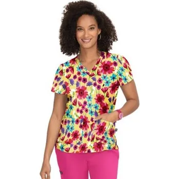 Zdravotnický oděv Lékařská halena koi Lulu dámská - rozkvetlé květiny Velikost: XS