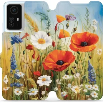 Pouzdro na mobilní telefon Flipové pouzdro Mobiwear - Xiaomi Redmi Note 12S - VP43S Letní louka (Knížkové flip pouzdro, obal, kryt na mobil Xiaomi Redmi Note 12S - VP43S Letní louka, materiál Umělá kůže + TPU - ochrana 360°, stojánek, silikonová vanička, magnetické zavírání)