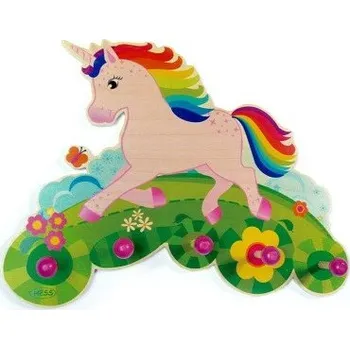 Věšák Dětský věšák JEDNOROŽEC na oblečení na zeď - HESS