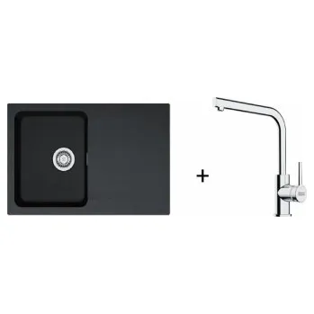 Kuchyňský dřez Franke SET T111 - Orion OID 611-78 Tectonite Černá + FS 3230.031 + ZÁRUKA 5 LET ZDARMA