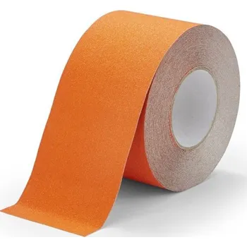 Výstražná páska Oranžová korundová protiskluzová páska pro nerovné povrchy FLOMA Conformable - 18,3 x 10 cm tloušťka 1,1 mm