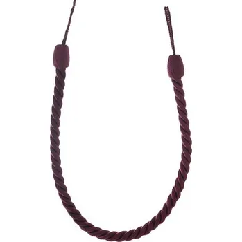 Uchycení záclony a závěsu Provázek na závěsy 57 cm bordó