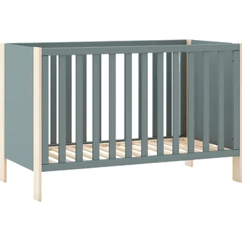 Dětská postýlka Zelená lakovaná dětská postýlka Marckeric Esteban 60 x 120 cm