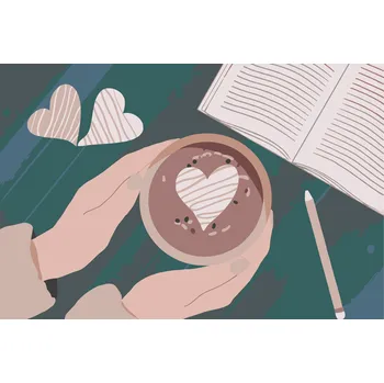 Malování podle čísel - Horké kakao Velikost: 20x30cm, Rámování: Pouze srolované plátno