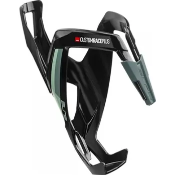 Košík na láhev košík na láhev Elite Custom Race Plus, glossy black/green 310199