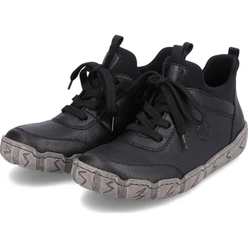 Dámské polobotky Dámské kožené polobotky L0351-00 Rieker černé Barva: schwarz, Velikost: 38