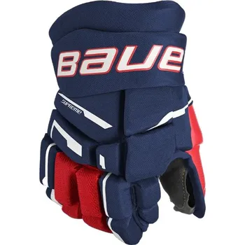 Hokejové rukavice Rukavice Bauer Supreme M3 S23 JR, Junior, tmavě modrá-červená-bílá, 10" Bauer