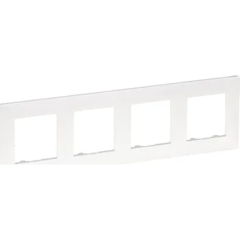 Elektrická zásuvka Legrand NILOÉ STEP rámeček pro elektroinstalační přístroje, čtyřnásobný PERLEŤ /863694/