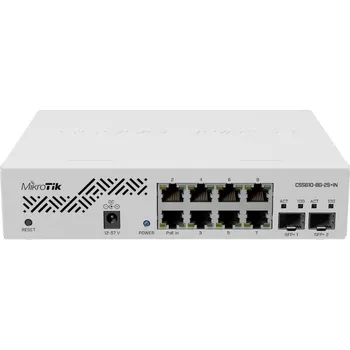 Switch MikroTik CSS610-8G-2S+IN, 8port cloud switch