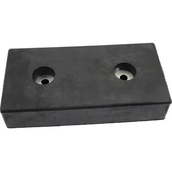 Gumový doraz na rampu FLOMA T50CH - 50 x 25 cm a tloušťka 10 cm