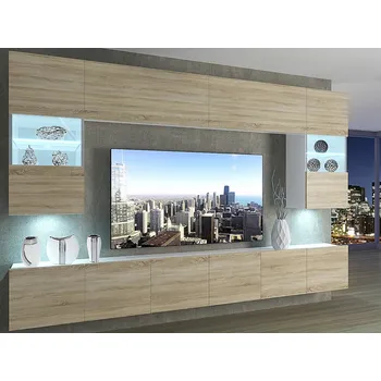 Obývací stěna Obývací stěna 300 cm Belini dub sonoma