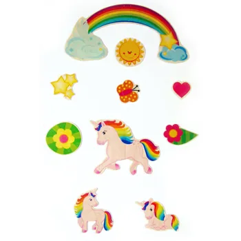 Dřevěný kolotoč nad postýlku JEDNOROŽEC - HESS