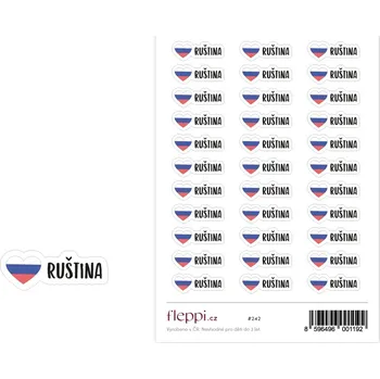 samolepka Fleppi Samolepky Ruština