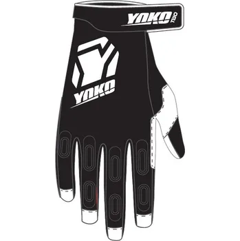 Moto rukavice Motokrosové rukavice YOKO TWO černá/bílá L (9)