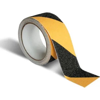 Výstražná páska Protiskluzová páska 50mm samolepící černo-žlutá 10m x 50mm