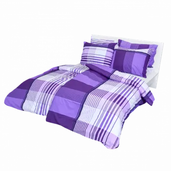 Povlečení Stanex Ložní povlečení bavlněné Sofie fialová (LS278) ROZMĚR: 140x220 cm + polštář (90x70 cm)