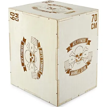 Nepravidelná bedna ATX LINE Plyobox Barbell Club 50 x 60 x 70 cm, přírodní dřevo - doprava zdarma