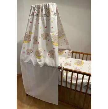 Povlečení Nebesa na postýlku Medvídci hnědá 150x200 cm