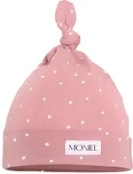 MONIEL Dots dětská čepice růžová 0-3 měsíce