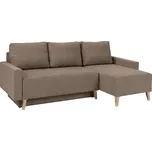Sedací souprava OVIEDO | 225x140 | rozkládací + úložný prostor | hnědá