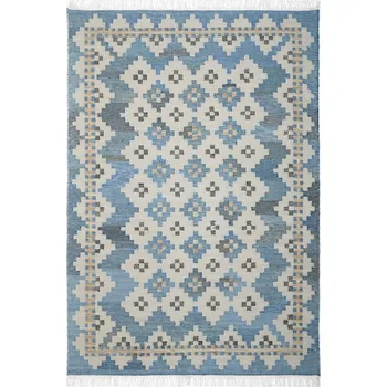 Koberec Ručně vázaný kusový koberec Casablanca DE 2255 Multi Colour, 80x150, modrá, chodba / předsíň, Diamond Carpets India - 1 rok na vrácení + DOPRAVA ZDARMA k Vám i zpět