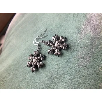 Korálek Náušnice Sněhová vločka č.1622 - stavebnice