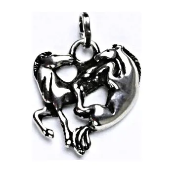 Přívěsek Stříbrný přívěsek tančící koně - P56 (Stříbrný přívěsek kůňě )