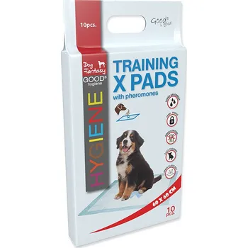 toaleta pro psa DOG FANTASY hygienické podložky s feromony 60x60cm (10ks)