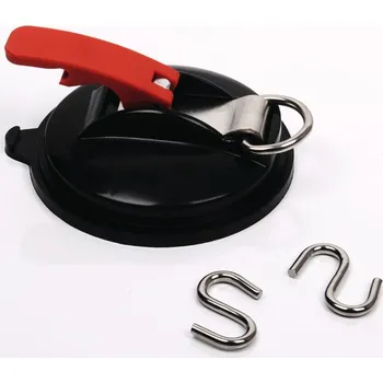 Příslušenství ke karavanu Camp4 Univerzální přísavka s kroužkem a háčky 115 mm