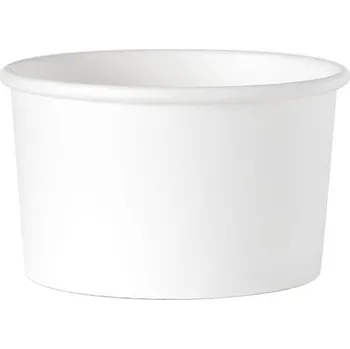 Jednorázové nádobí Miska papírová 500ml na polévku, bílá