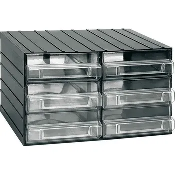 Skříňka na nářadí Hadex Závěsná skříňka stohovací 382x290x230mm - 6 krabiček, ArtPlast 702