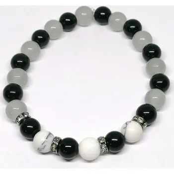 Náramek Onyx s achátem, zajímavý náramek