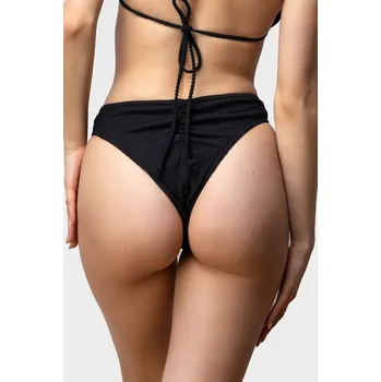 Dámské plavky VFstyle Plavky brazilky Elizabeth žebrované černé Velikost: S