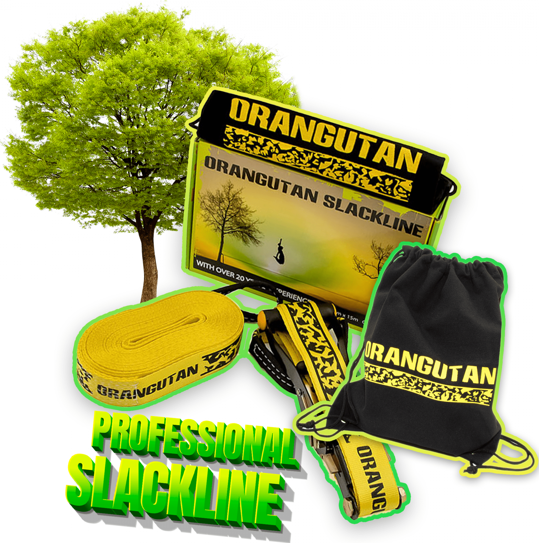 ORANGUTAN SLACKLINE 15M - 50MM