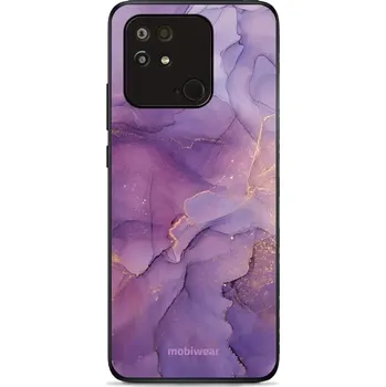 Pouzdro na mobilní telefon Prémiový lesklý kryt Mobiwear Glossy na mobil Xiaomi Redmi 10C - G050G - Fialový mramor - VÝPRODEJ (Mobiwear Glossy obal, pouzdro, kryt na mobilní telefon Xiaomi Redmi 10C - G050G - Fialový mramor)