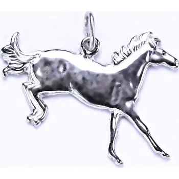 Přívěsek Stříbrný přívěsek kůň v doskoku - P57 (Stříbrný přívěsek kůň v doskoku)