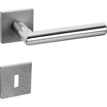 Dveřní kování TI - FAVORIT - HR 4002 5SQ T2 rozety BBQ, klika/klika OC - ​​Chrom lesklý (03)