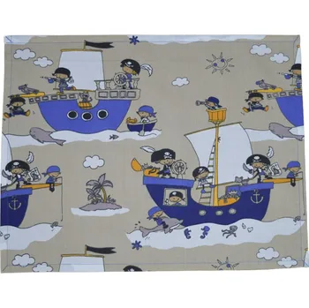 Papírový ubrousek Šatoli.cz Bavlněný ubrousek pod svačinu Piráti