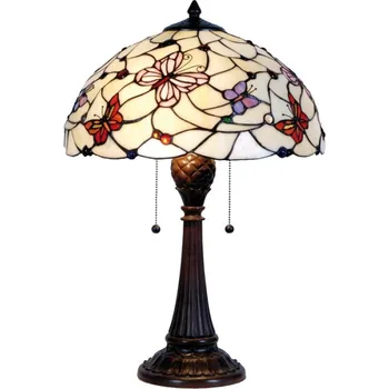 Dekorativní svítidlo Stolní lampa Tiffany Butterfly Garden – 41x60 cm + doprava zdarma