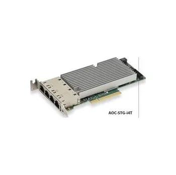 Síťová karta SUPERMICRO AOC-STG-I4T Quad 10Gb/s RJ45, PCI-E 3.0 8x (8GT/s) Card, LP