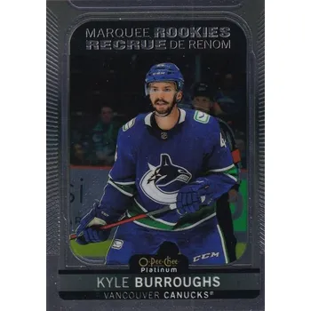 Sběratelská karetní hra insert RC karta KYLE BURROUGHS 21-22 OPC Platinum Marquee Rookies číslo 263