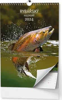 Kalendář Baloušek Tisk Nástěnný rybářský kalendář 2024
