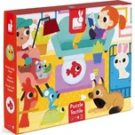Janod Hmatové puzzle Domácí mazlíčci 20…
