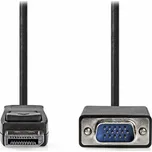 NEDIS kabel DisplayPort - VGA/ zástrčka DisplayPort - zástrčka VGA/ černý/ bulk/ 2m