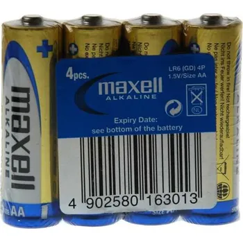 Článková baterie Hadex Baterie MAXELL 1,5V AA(LR6) 4S ALK, balení 4ks
