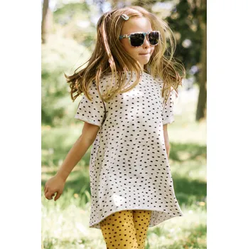 Dámská tunika bílá bavlněná tunika s potiskem