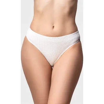 Dámské plavky VFstyle Spodní díl plavek Alison žebrované bílé Velikost: S
